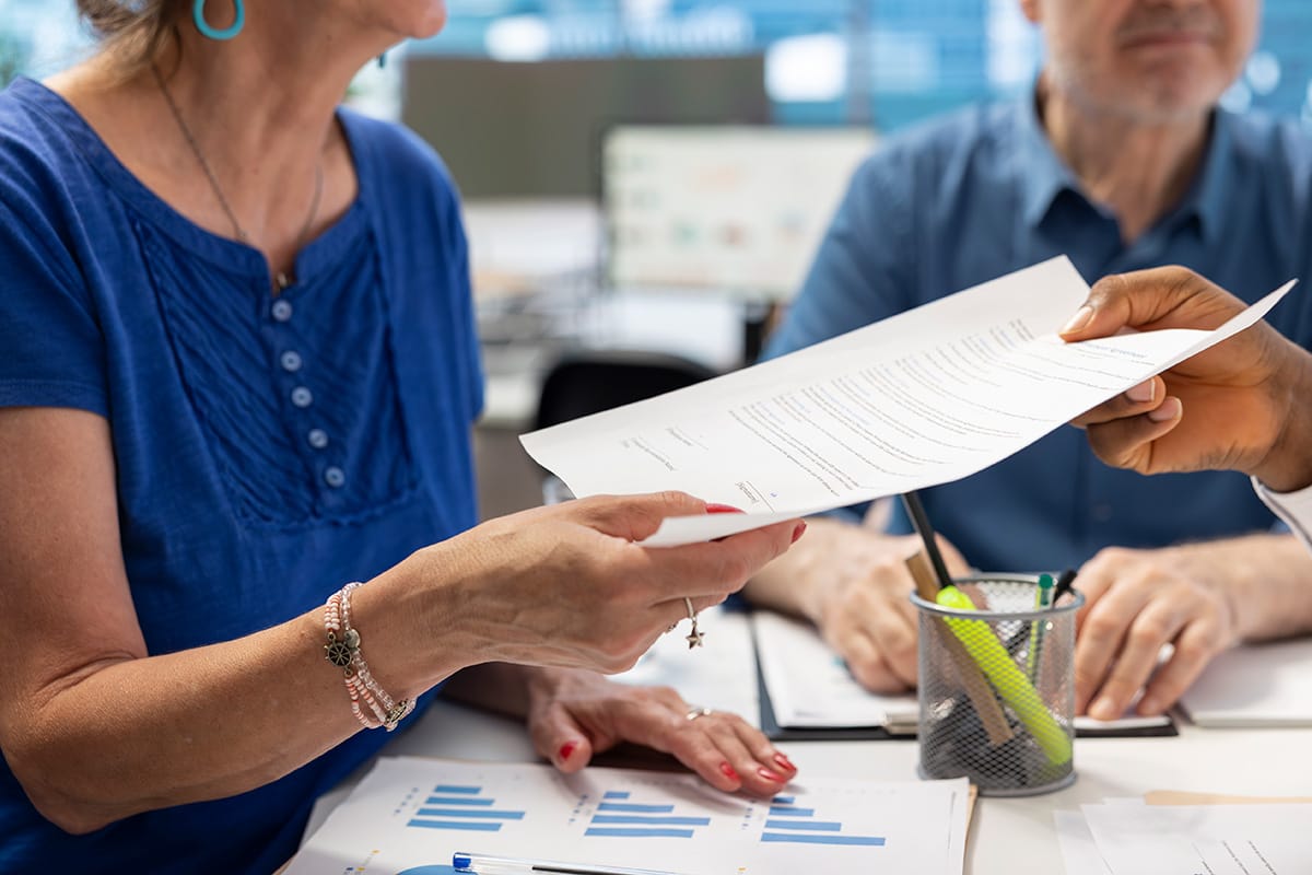 Financial Adviser With Clients