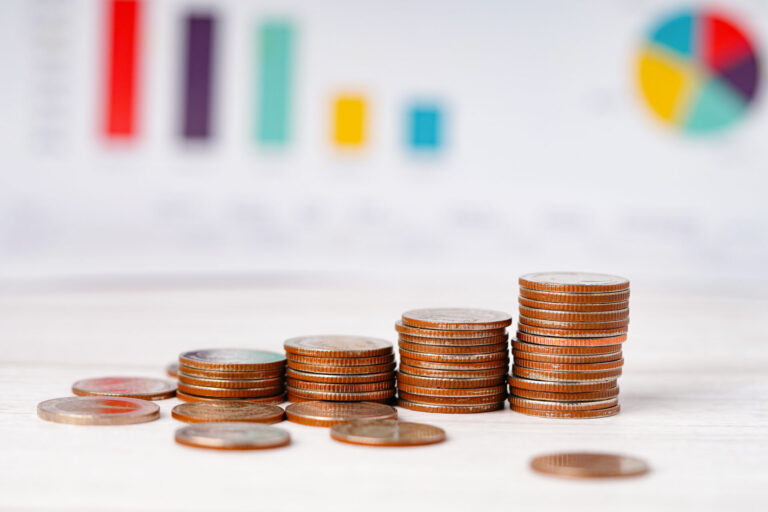 Pension Default Investment Fund Chart and Coins